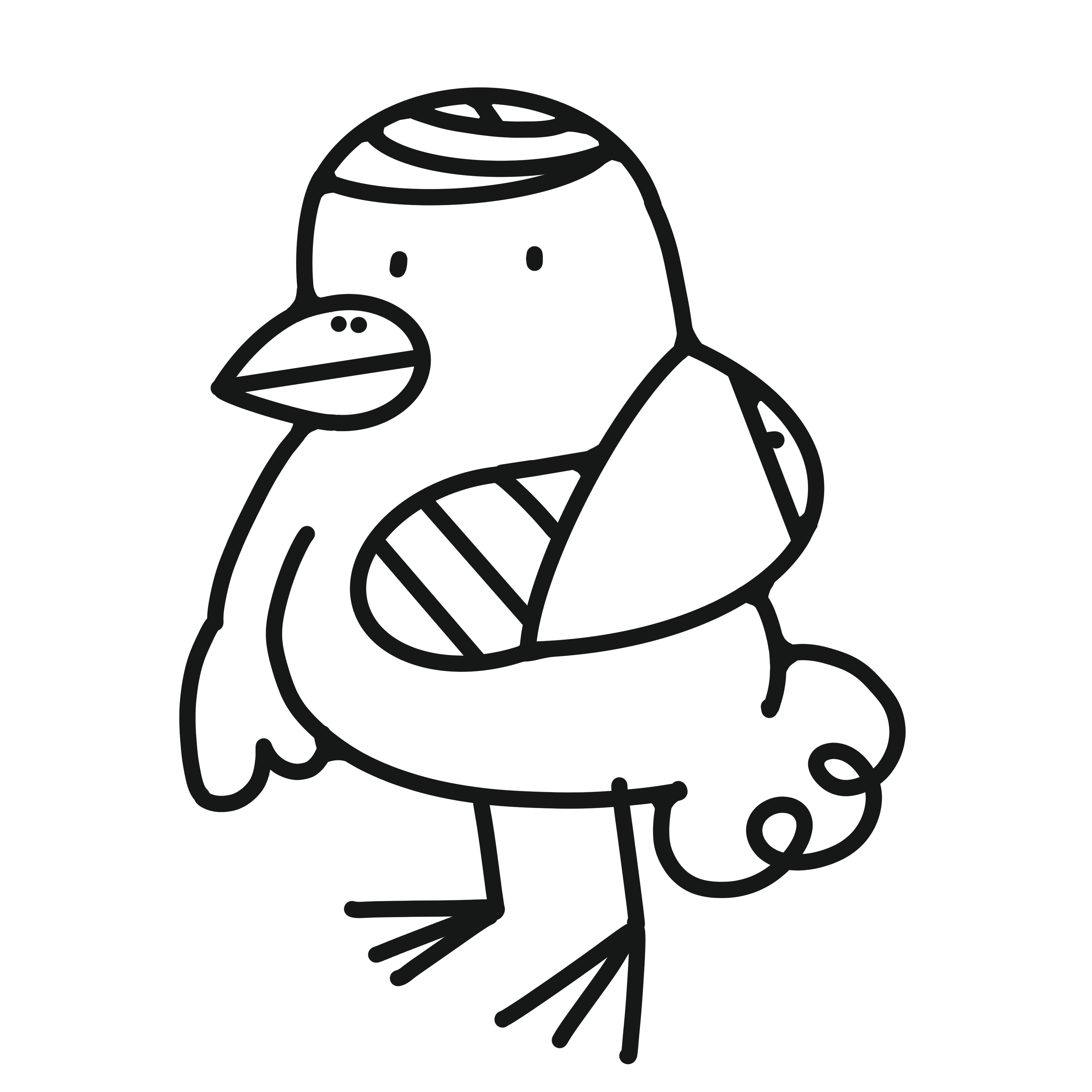 受傷包紮的小鳥插圖