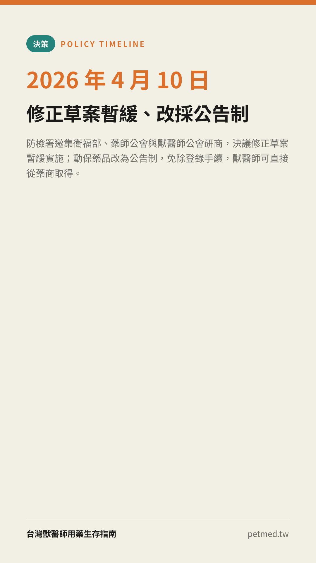修正草案暫緩、改採公告制